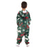 Snuggs Kids Blanket Onesie Green Christmas Deer